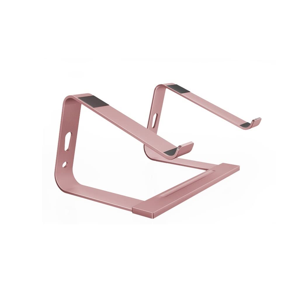 Support ordinateur portable et radiateur rose gold pour bureau