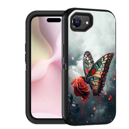 FQTBCEARI iPhone 16eP[Xpɐ݌vꂽ~^[O[h ϋv 3w ϏՌ  t{fBی dbJo[ iPhone 16e 2025 6.1C`p o^tC[Y