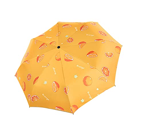 Image of House of Quirk 3-Fold Travel Umbrella - Auto Open /Close Ultra Light and Small Mini Umbrella with Carrying Pouch