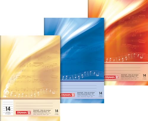 Brunnen 1046330 Notenheft A5, 16 Blatt