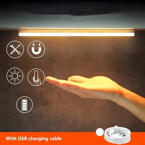Image of PSP 2Watt Dim Motion Sensor LED Light | 1Y Warranty | Rechargeable with Type-C Port | Magnetic Mounts (Warm White - 50CM)