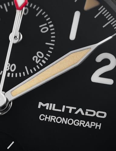 Image of TACTICAL FROG Militado ML1868 39mm Military Chronograph Watch Sapphire Crystal VK61 /VK67 Quartz Watches for Men C3 / BGW9 Luminous 100M Waterproof