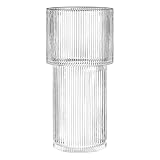 ☏[Grands matériaux en verre] Le vase en verre transparent est un choix parfait pour toutes les occasions. Il est fabriqué à partir de verre de haute qualité, épais et , garantissant sa durabilité et sa clarté.