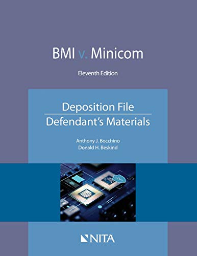 BMI v. Minicom: Deposition File, Defendant's Materials (NITA)