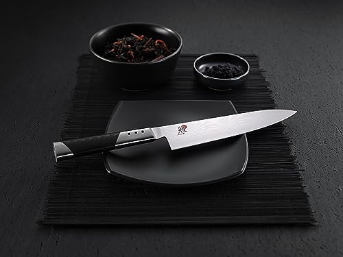 Foto von MIYABI 7000D Shotoh Spickmesser, Klingenlänge: 13 cm, Spitzes Klingenblatt, Rostfreier Spezialstahl/Micarta-Griff