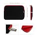 Emartbuy Black/Red Neoprene Laptop Sleeve 10-12 Inch