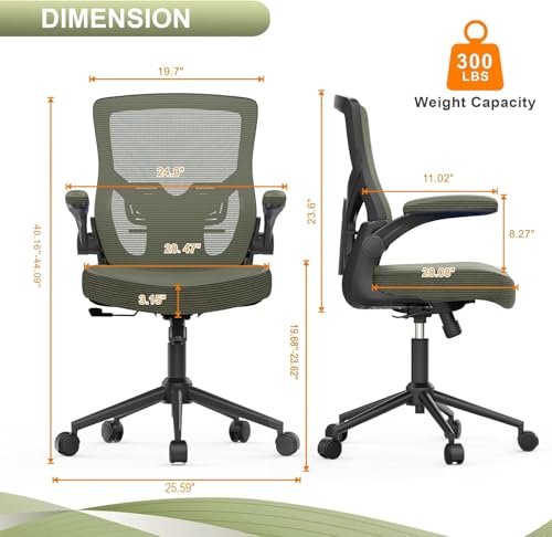 CYKOV Office Chair, High Back Desk Chair Adjustable Height and Ergonomic Design Home Office Computer
