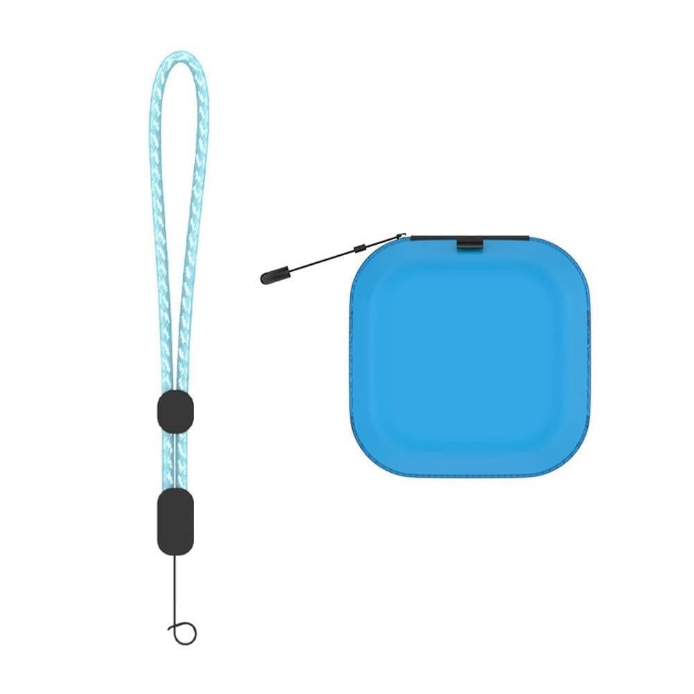 PU Carrying Case for Takara Tomy-punirunzu with Carabiner, Protective Travel Case, Purple Blue (K26)