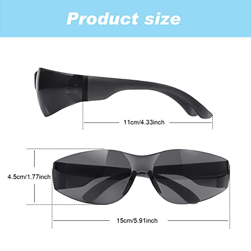 image for Sratte 100 Pairs Safety Glasses Goggles Bulk Safety Sunglasses Protect