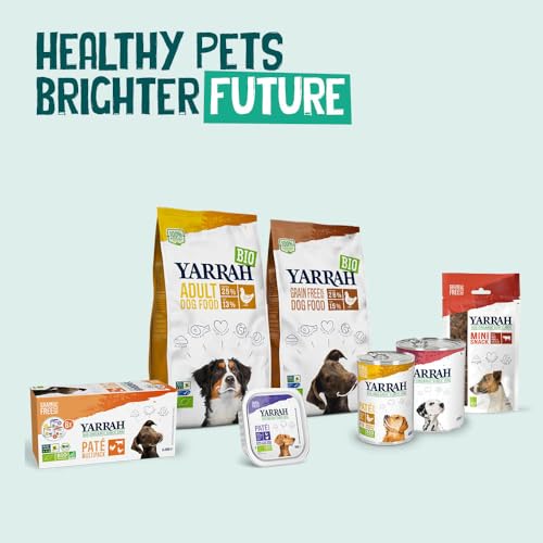 Yarrah Adult Nahrhaftes Bio-Trockenfutter für Hunde – für alle Erwachsenen Hunde | Exquisite Biologische Hundebrocken mit Huhn, 5kg | 100% biologisch & frei von künstlichen Zusätzen