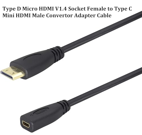 Cable mini HDMI a micro HDMI de 0.2m para proyectar desde cámaras y tabletas 4