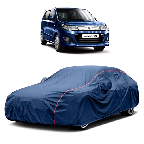 Image of Heavy-Duty Car Cover for Compatible with Maruti WagonR (2019 to 2025 All Models) Deluxe Car Protection Cover ? Waterproof & UV-Resistant All-Season Exterior Protection