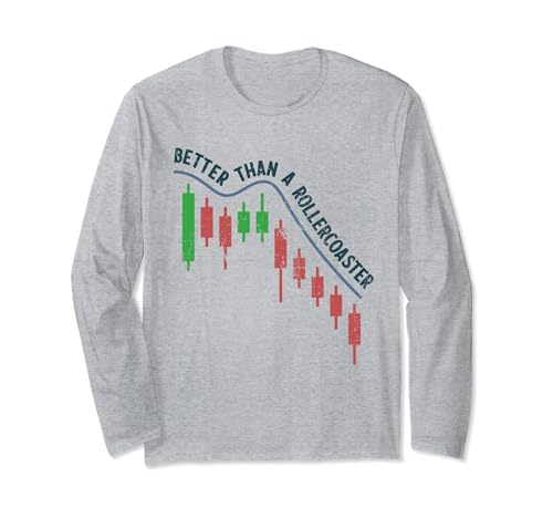 Mejor que una montaña rusa Crypto Traders Funny Manga Larga