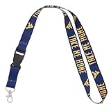 Desert Cactus West Virginia University Lanyard Mountaineers WVU Hail Car Keys ID Badge Holder Lanyard Keychain Detachable Breakaway Snap Buckle (Design C)