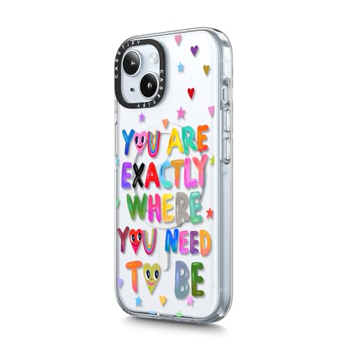 Coque transparente iPhone 15 Plus CASETiFY anti-jaunissement compatible MagSafe protection 2m