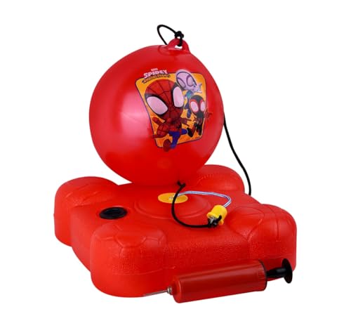 Image of Disney Mickey Reflex Soccer Ball Set for Kids - Solo Football Training Kit with Recoil Action Rebound Ball, Indoor & Outdoor Sports Game|Birthday Gift for Boys & Girls Aged 3+ Years, Red