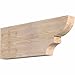 Ekena Millwork RFT04X12X32RID00SDF Ridgewood Smooth Rustic Wood Rafter Tails