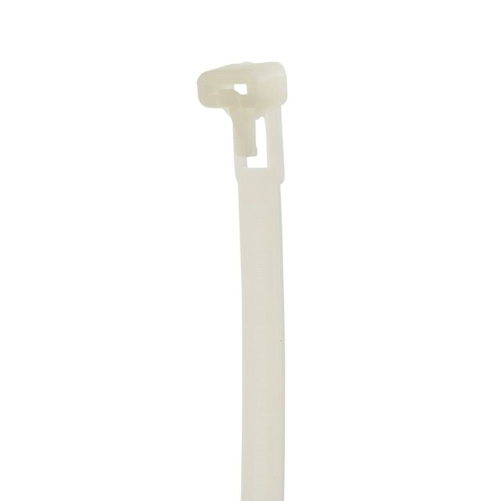 Fascetta per cavi, forza di trazione, diametro 2 cm, larghezza 0,210 cm, lunghezza 20 cm, naturale
