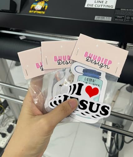 Image of 3 PCs I Love Jesus Heart Christian Vinyl Sticker 2 Inches