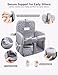 Sprouterie Shopping Cart Cover for Baby Girl and Boy, High Chair Cover for Restaurant, Padded Grocery Cart Seat Cover & Swing Insert for Infant & Toddler, Durable Machine Washable (Dark Grey)