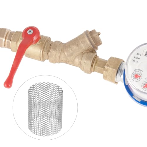 Image of PATIKIL 4 Pcs 25mm OD Strainer Mesh, 30mm H Screen Y Shaped Strainer Filter Valve Mesh Screen 304 Stainless Steel Strainer Mesh for Debris Pump Water Oil Separation