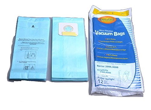 Riccar Simplicity Type A Upright Microlined Paper Bags 12 PK # 845-12,845