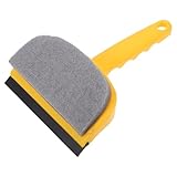 Multifonctionnelle : idéale pour les miroirs de salle de bain, cette raclette est également parfaite pour nettoyer les lavabos, les parois de verre et autres surfaces. éponge de nettoyage pour la , accessoires de salle de bain
