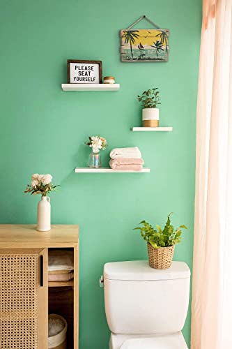 Wood Beach Decor Bathroom Wall Decor of Beach Sign Plaque Beach Wall Decor Bathroom Beach Decor Size 8x12 Inches Wall Decorations - Image 2