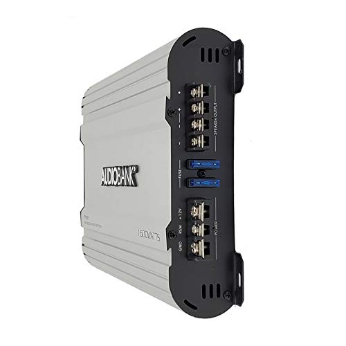 Audiobank P1601 Monoblock Amplifier: Class AB MOSFET Powerhouse with Remote Subwoofer Control - 1600W Max Power with 800W RMS - Thumbnail 4