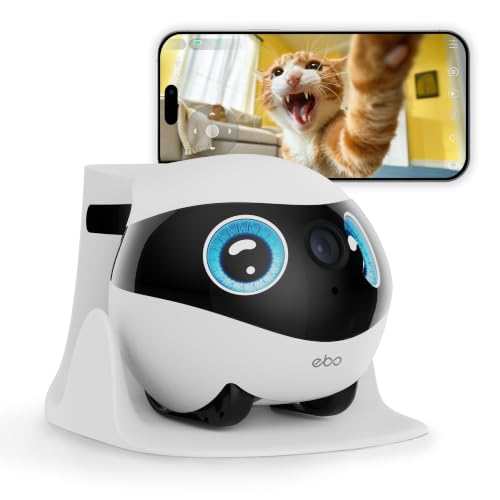EBO SE 2 Robot Familiar – 2K Cámara Mascotas, Audio 2-Vías, Recarga Auto (Azul)