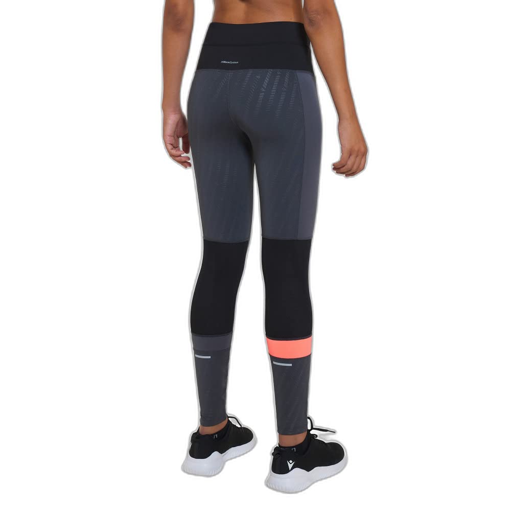 Macron - Run Fcc Clover Light Strtch Long Pants Wmn Mgry/Blk/Ncor, Pantaloni Running Donna