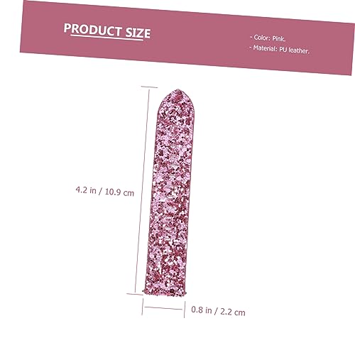 Lurrose 1pc Shiny Watch Band for Watch Skin-friendly Strap Easy Replacement Unique Appearance Shiny Pink Wristband2