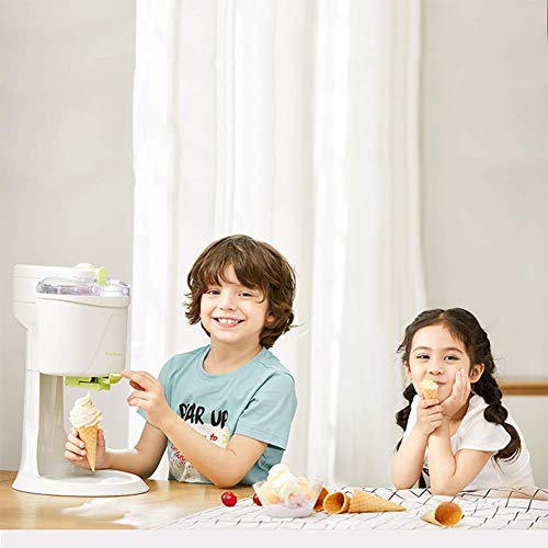 fikujap Eismaschine, Haus DIY Küche Automatische Mini-Frucht-Soft-Servier-Eiscreme-Maschine, gesunde, einfacher Push… – Bild 3
