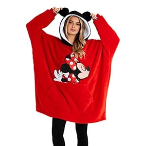 Disney Damestrui, ruimvallende deken-hoodie, Minnie en Mickey cadeau