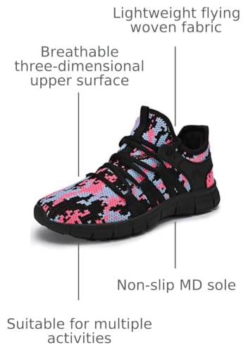 Image of INZCOU Running Shoes Lightweight Tennis Shoes Non Slip Gym Workout Shoes Breathable Mesh Walking Sneakers