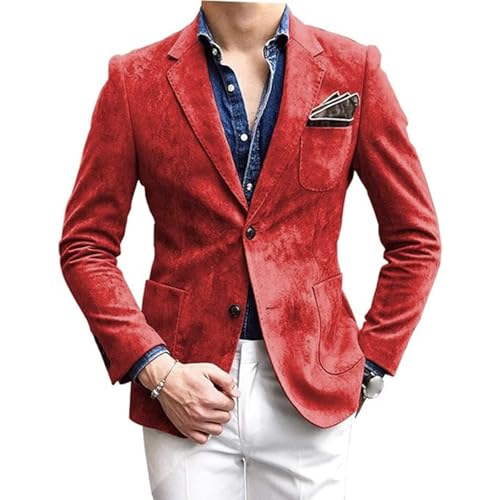 Mens Blazer Jacket Casual Men's Sport Coats & Blazers Lightweight Sport Coat Suit Jackets Slim Fit Two Button Blazers