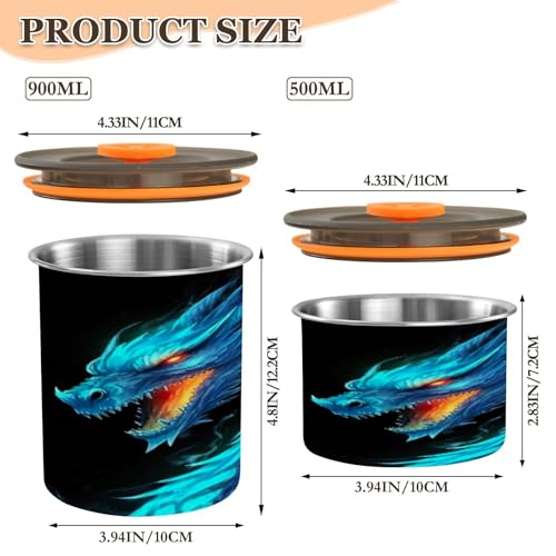 Envase hermético acero inoxidable 900ml Blueangle miniatura 2