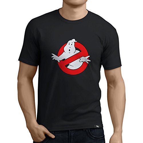 Tuning Camisetas - Camiseta Divertida para Hombre - Modelo Cazafantasmas, Color Negro- Talla S (0290-Negro-Caza-fantasmas-S)