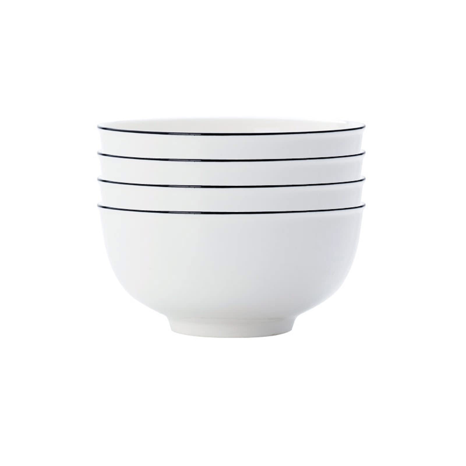 WOTZOV Salad Bowls 4 Pack Japanese Style Ceramic Cereal Bowls For Cereal,Salad,Soup,Pho,Ramen,Dessert,Noodle,Pasta Bowl Set - Microwave Safe Kitchen