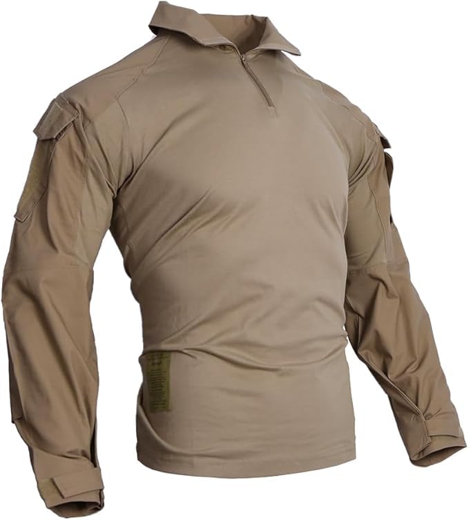 emersongear Gen3 Paintball Pants with Knee Pads,Military Combat Trousers Army Airsoft Combat BDU Shirt Coyote Brown
