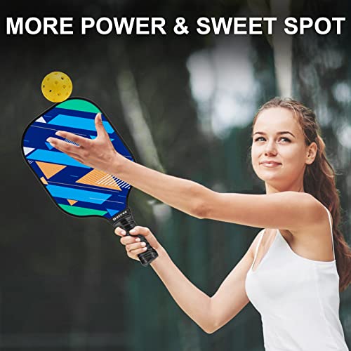 Beives Graphite Pickleball Paddles Set Of 2 Pickleball Racket Lightweight Pickle Balls Equipment With 4 Balls And Portable Carry Bag (Blue) #TOP6