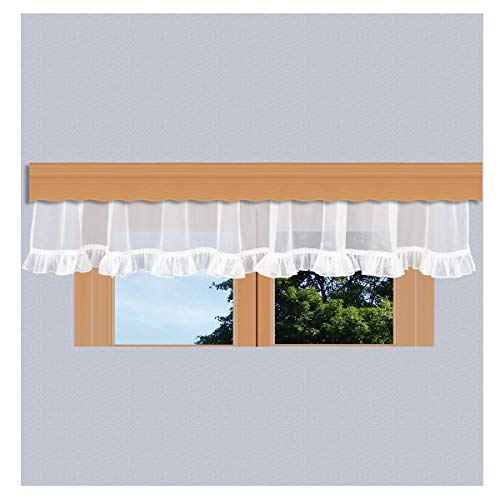 kollektion MT Querbehang Salome weiß mit Rüsche in Feinmarkisette Gardine...