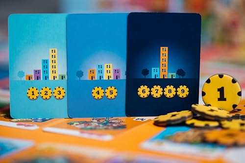 Asmodee - Happy City - Jeu de Société de Construction Urbaine pour Enfants Dès 10 Ans - Créez Votre Ville - Lauréat As d'or 2022-2 À 5 Joueurs - 30 Min - Version Française