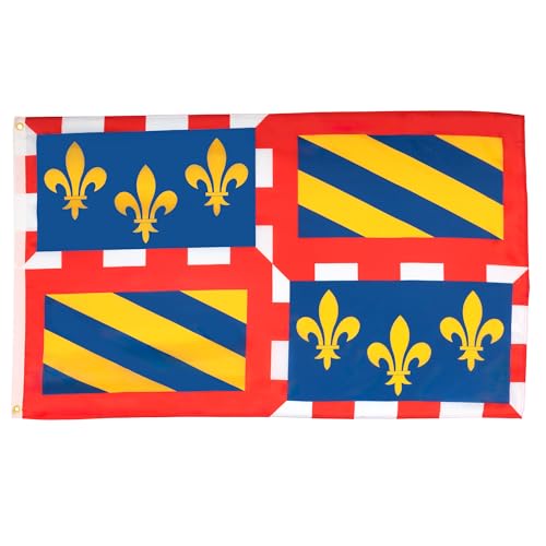 Drapeau Bourguignon 100% polyester avec oeillets métalliques renforcés - 2