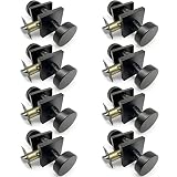 Villar Home Designs Easy to Install Passage Door Handles Knobs Locks for Right and Left Handed Doors