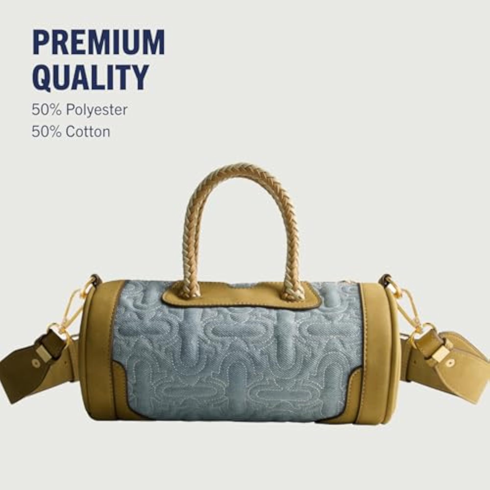 Denim Duffel Bag, One Size