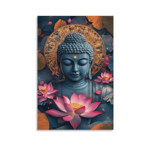 Peinture diamant Bouddha 5D kit complet 50x60 cm pour broderie strass