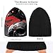 ZRYSMY Eye Raven Gothic Beanie for Men Women Fashion Unisex Winter Hat Reversible Skull Knit Cap Multi-Colored