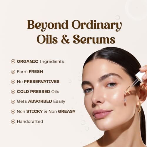 Image of Natural Moringa Face Oil for Glowing Skin | Lightweight & Non-Greasy | With Tea Tree, Orange & Moringa | Acts Like a Serum for Clear, Bright Skin | 30ml | For Men & Women