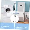 Tofficu 2pcs Adjustable Movable Base for Washing Machine and Refrigerator Extendable Appliance Roller Stand Universal Mobile Furniture Trolley Rack